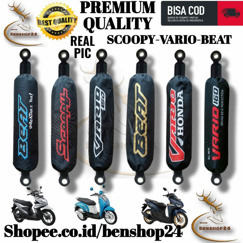 SARUNG SHOCKBREAKER COVER SHOCK/PELINDUNG SHOCK MOTOR / VARIO/ VARIO 160 / BEAT/ Scoopy/ VARIO ALL N