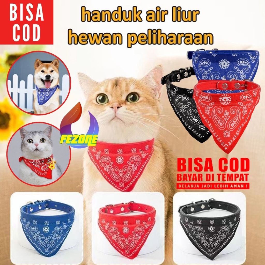 Syal Anjing Koboi Betuk Segitiga Syal Kucing Motif Vintage Ukuran Dapat Di Sesuaikan Pelengkapan Hewan Peliharaan FEZONE