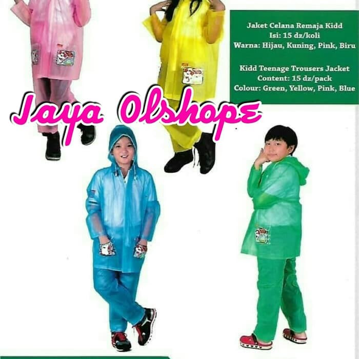 Unik Jas hujan anak SD,SMP/jas hujan baju celana Diskon