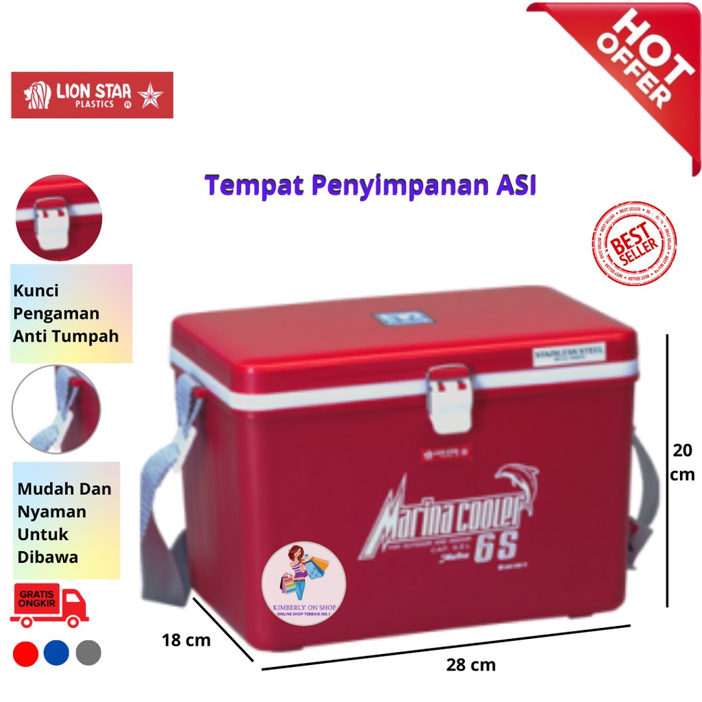 Kimberlyonshop Tempat Penyimpanan ASI 5.5 Liter Lion Star