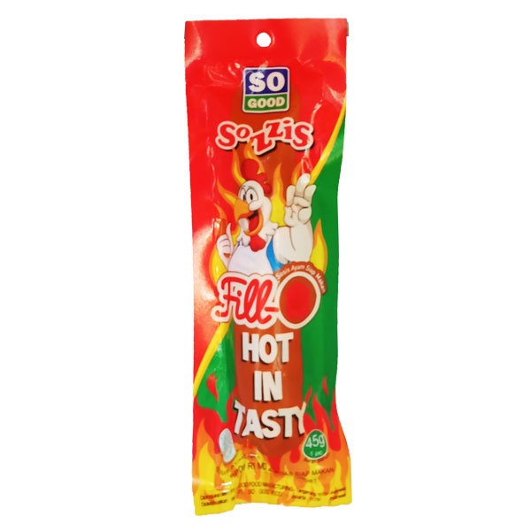 

SOZZIS AYAM FILL O SAUS PEDAS 45 GR
