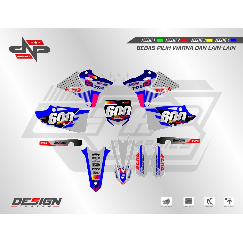Decal Stiker YZ 125-250 2015-2020 04