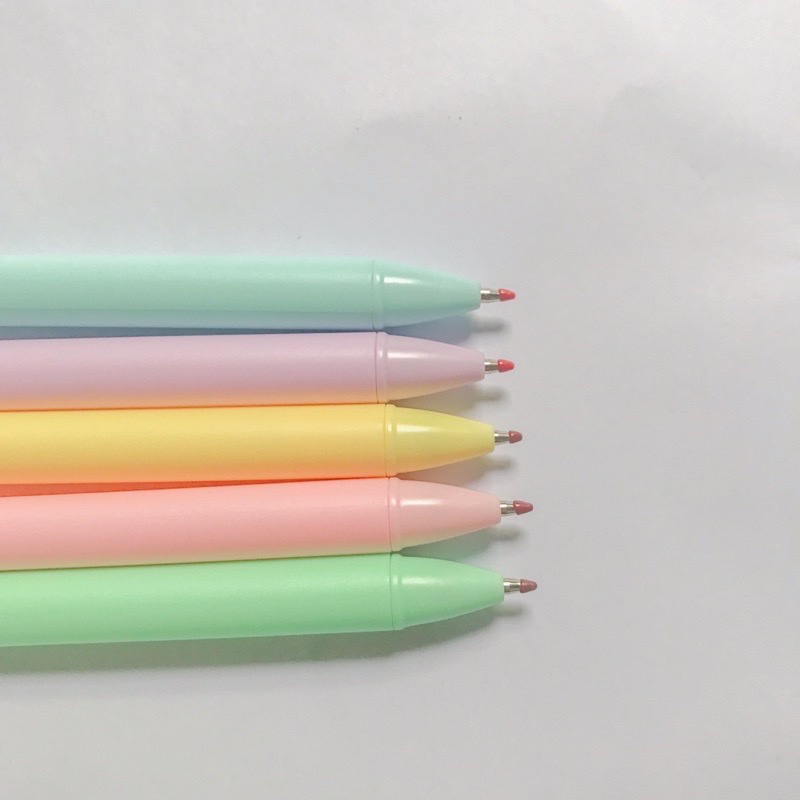 

Pena Aesthetic Pastel Macaron, Pulpen Mekanik 0.5 mm Warna Pastel, Ballpoint Mekanik Tinta Hitam, pena cetekan kawaii