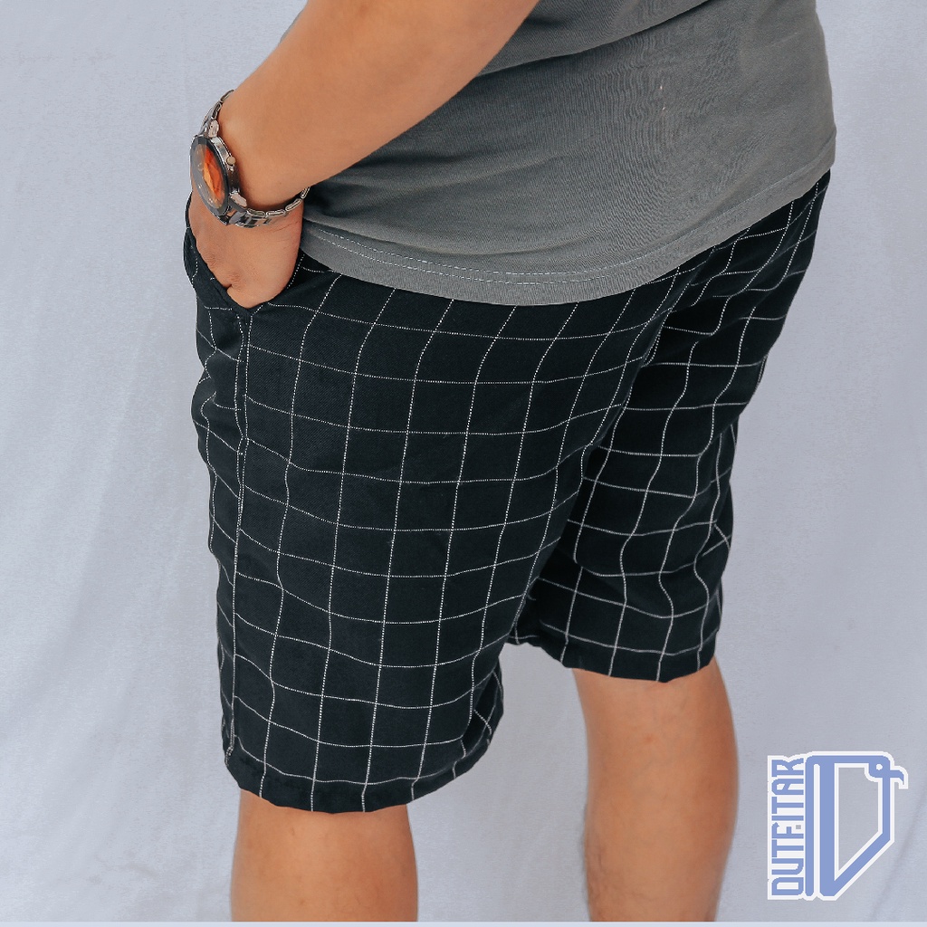 Celana Pendek Pria Tartan Short Pants Hight Quality Premium