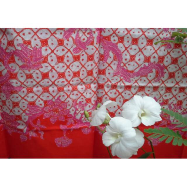Batik tulis lasem kawung merah cantik