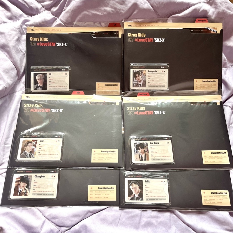 [READY] Stray Kids ID Card + Postcard File Set SKZ-X PC