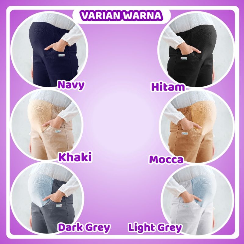 COD Celana hamil untuk kerja/bahan katun strech,
