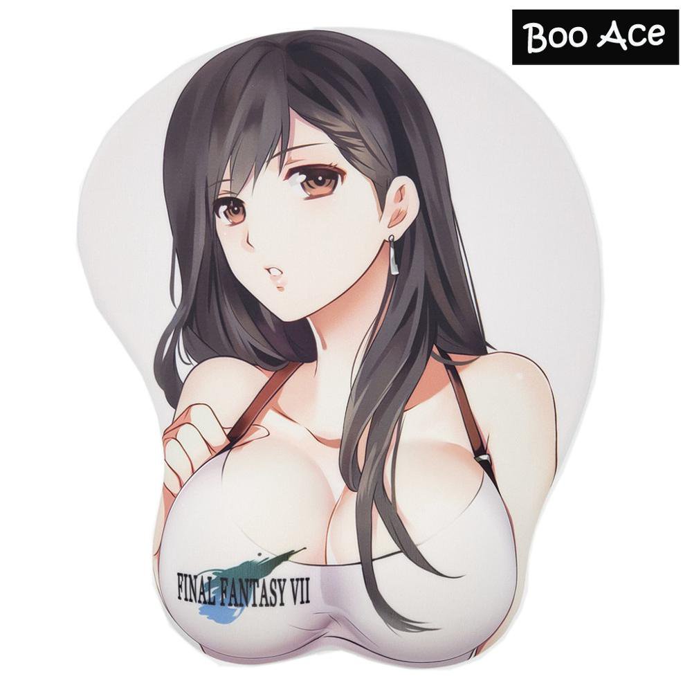 Final Fantasy VII 7 Featuring Tifa Lockhart Breast Boob Oppai Mouse pad