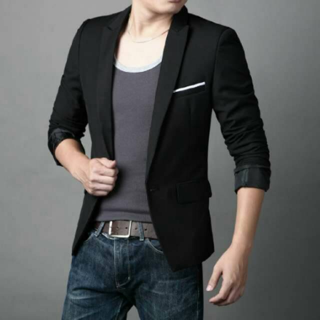 JAS RESMI, JAS SANTAI, JAS MURAH, BLAZER PRIA, BLAZER MURAH, BLAZER KOREA, BLAZER WARNA HITAM