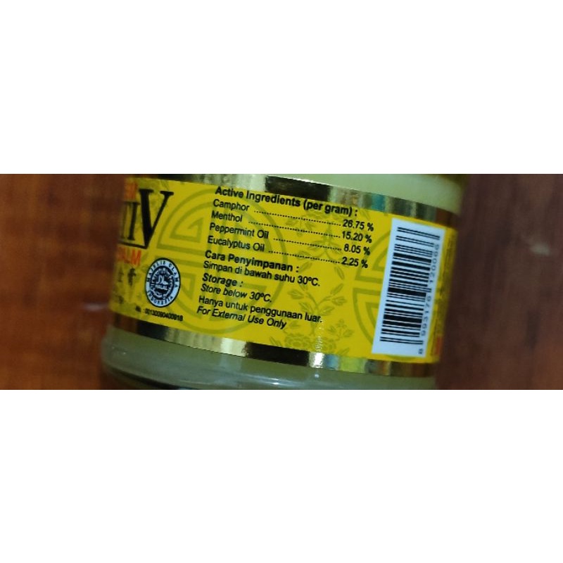 Balsem Aktiv 20 Gram / Balsem Pijat / Menghilangkan Nyeri Sendi / Sakit Punggung / Gatal
