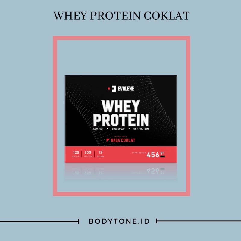 Evolene Whey Protein Evowhey 12 sachets rasa coklat BPOM Agen Evolene Sukoharjo official store