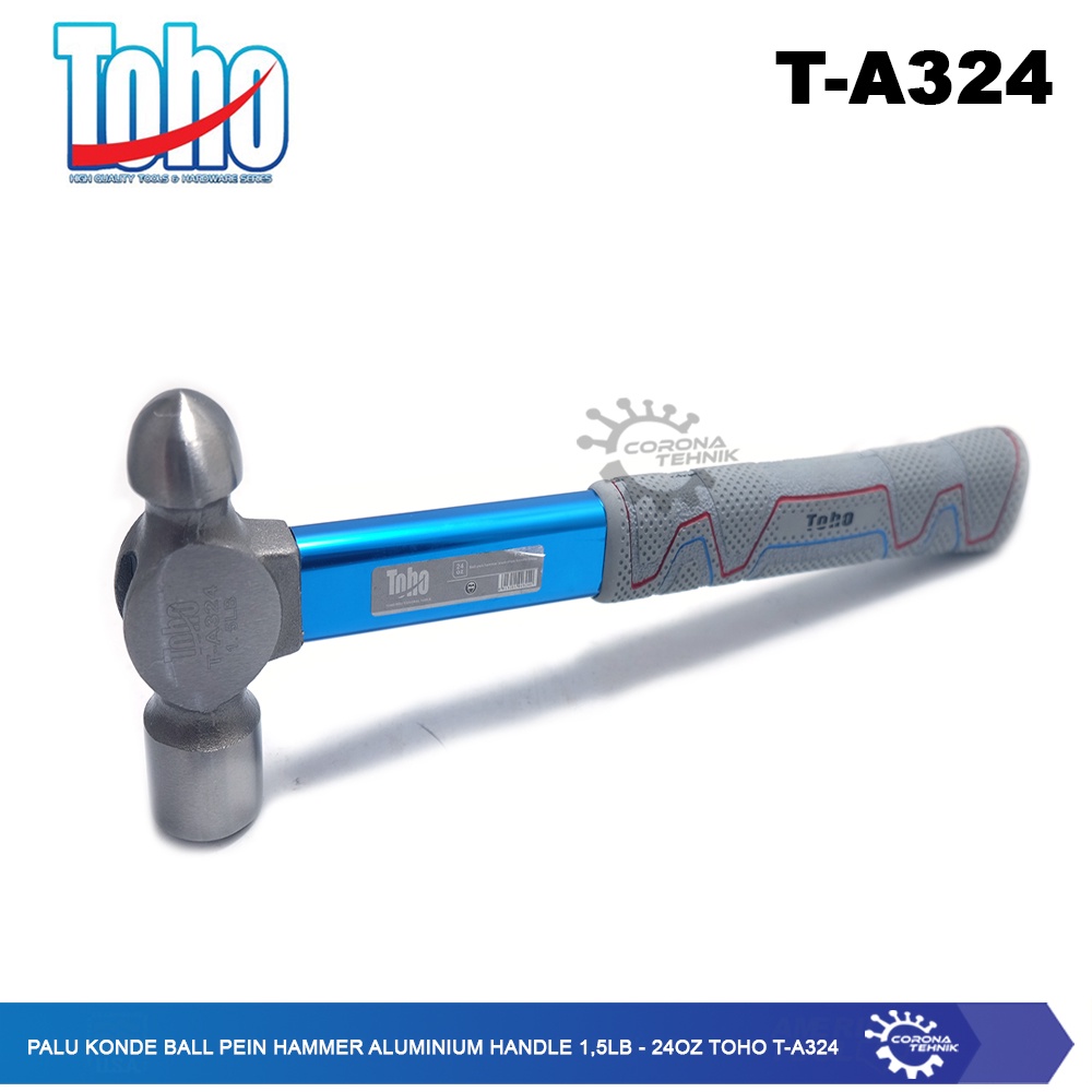 Toho T-A324 - Palu Konde Ball Pein Hammer Aluminium Handle 1,5LB - 24Oz