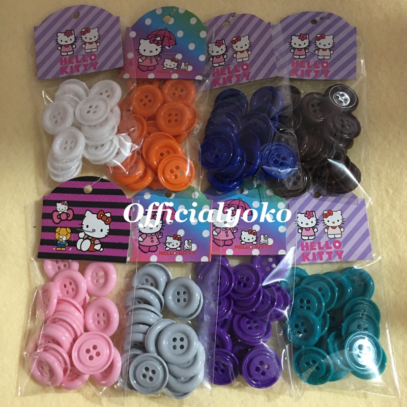 Kancing Besar Warna 2cm (20pcs)