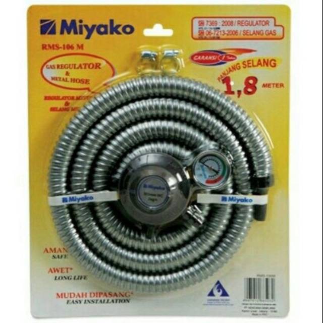 Selang gas oaket regulator MIYAKO 1.8 m