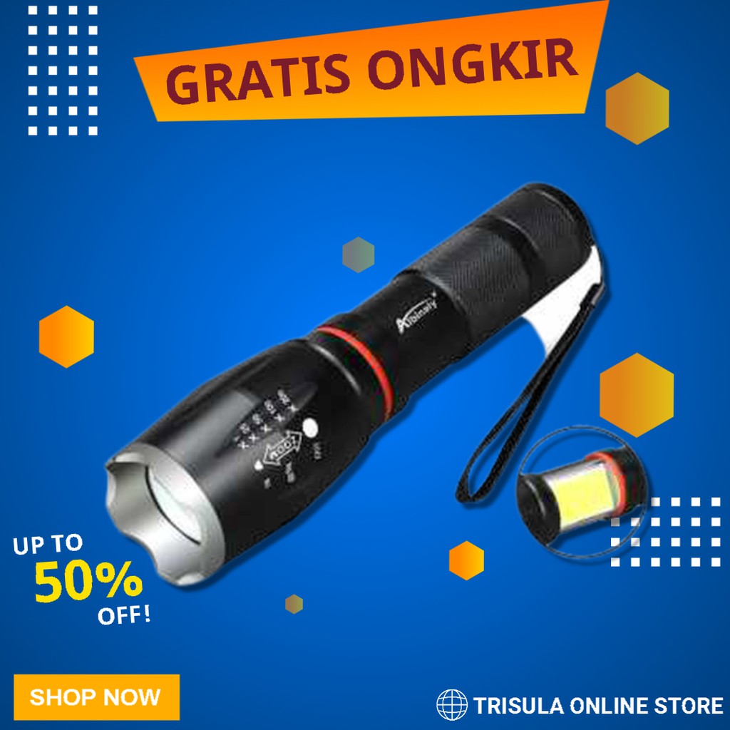 Senter LED Torch Cree XML T6 8000 Lumens