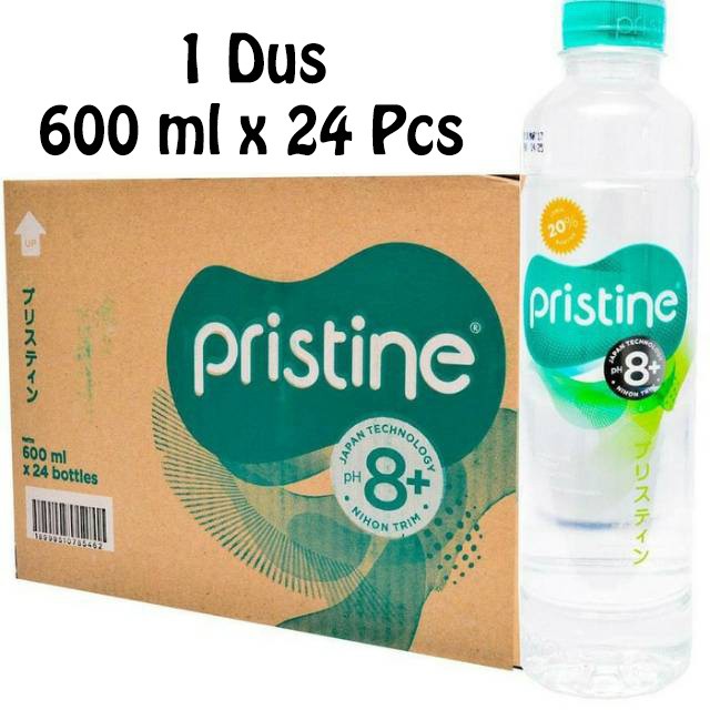 

Air Minum Dalam Kemasan Pristine 8+ 600ml x 24 botol Bandung