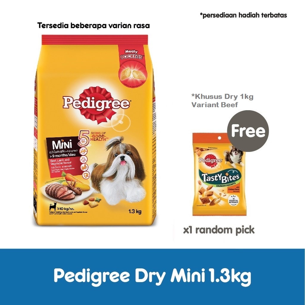 PEDIGREE® Makanan Anjing Kering Ras Mini 1.3 Kg
