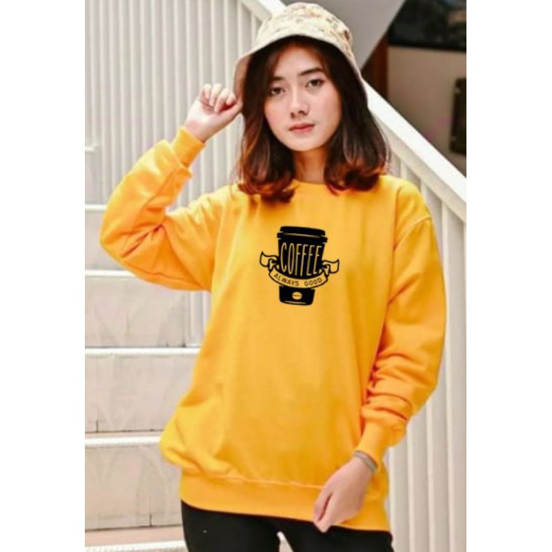 Kaos Lengan Panjang CUP / Kaos Sweatshirt / Atasan Wanita / Atasan Wanita Lengan Panjang