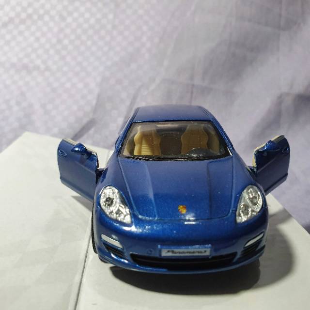 Kinsmart 5" Porsche Panamera S diecast model toy 1:40 scale car sedan Blue 