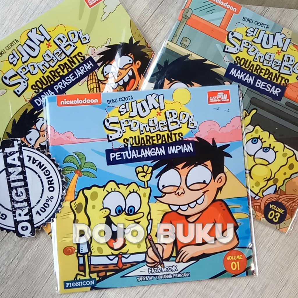 Seri Buku Cerita Si Juki Spongebob Squarepants by Faza Meonk