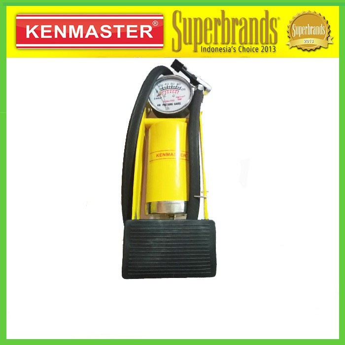 Pompa Sepeda Injak 1 Tabung Original Kenmaster Foot Pump Single Tube