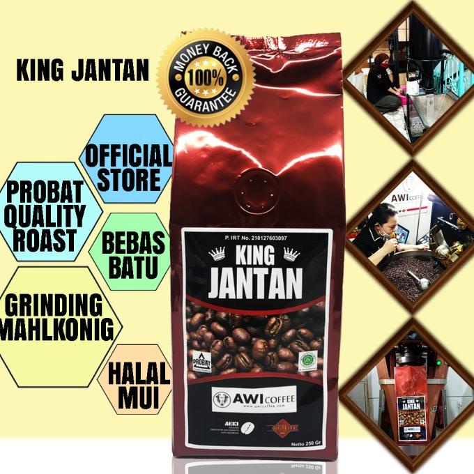 

Awi Coffee King Jantan Peaberry 250gr Bubuk|MandhelingSpecialty|Lanang