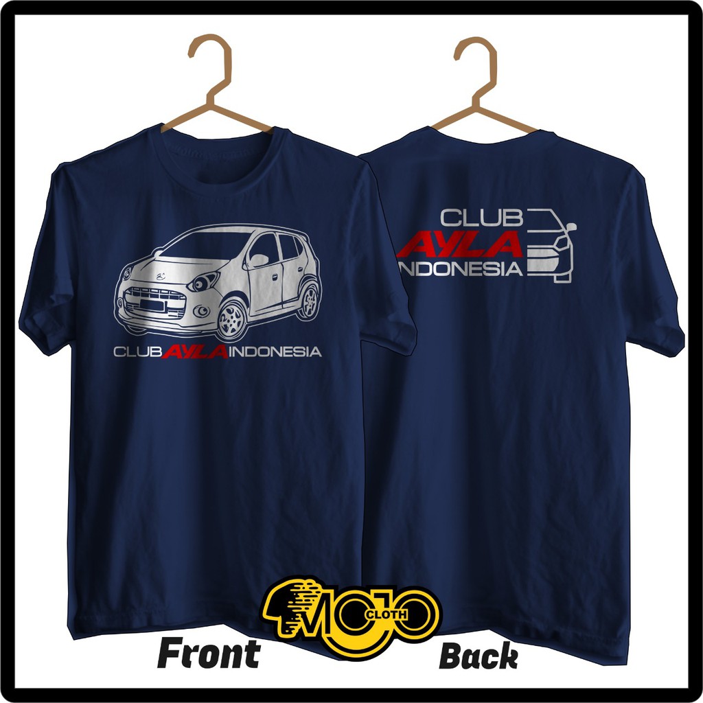 Kaos Distro Mobil Club - Kaos Toyota Avanza Club Indonesia - 100% Cotton Combad 30s NAVY