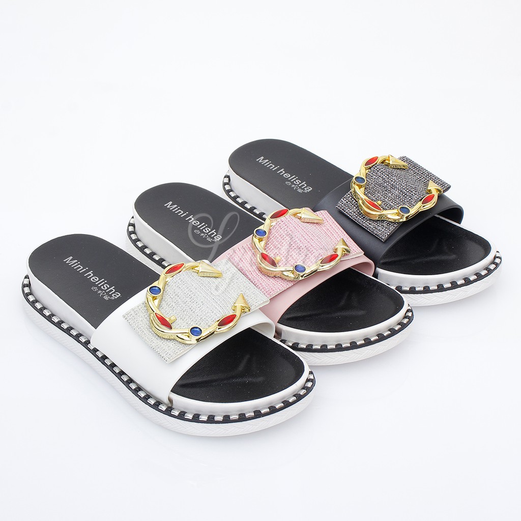 Lyodra Norah Flip Flop Jelly Shoes Import LDR108 Real Pict