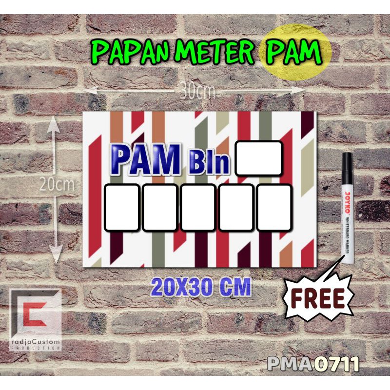 

RadjaCustom Papan Meter Listrik PLN PAM motif Unik - Pastel 11