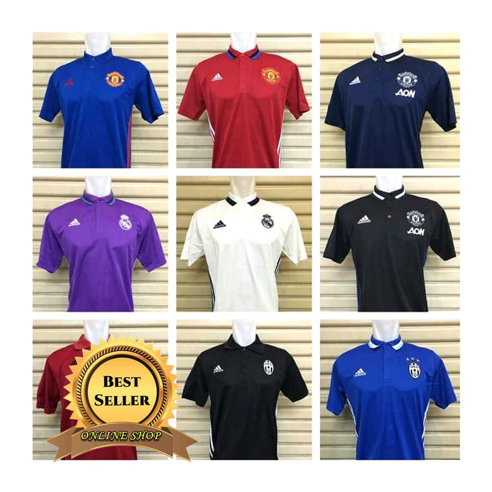 KAOS POLO SHIRT CLUB BOLA ADIDAS LACOSTE 16/17 GRADE ORI 2016/2017