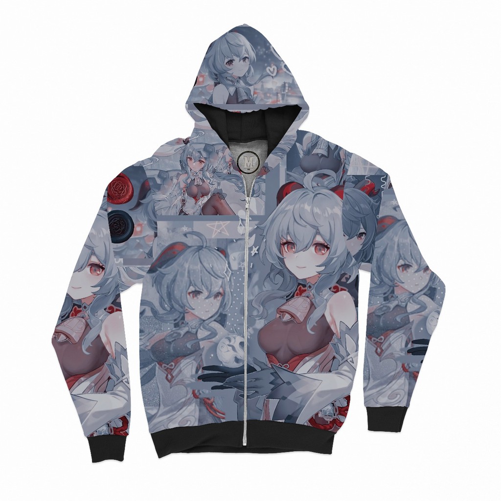 JAKET GANYA GENSHIN IMPACT FULLPRINT Anime Manga Premium Adidas Poly