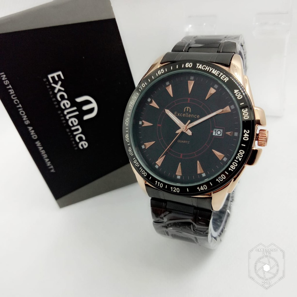 Excellence 8518 - Jam Tangan Formal Pria - Analog Quartz - Anti Air - Original