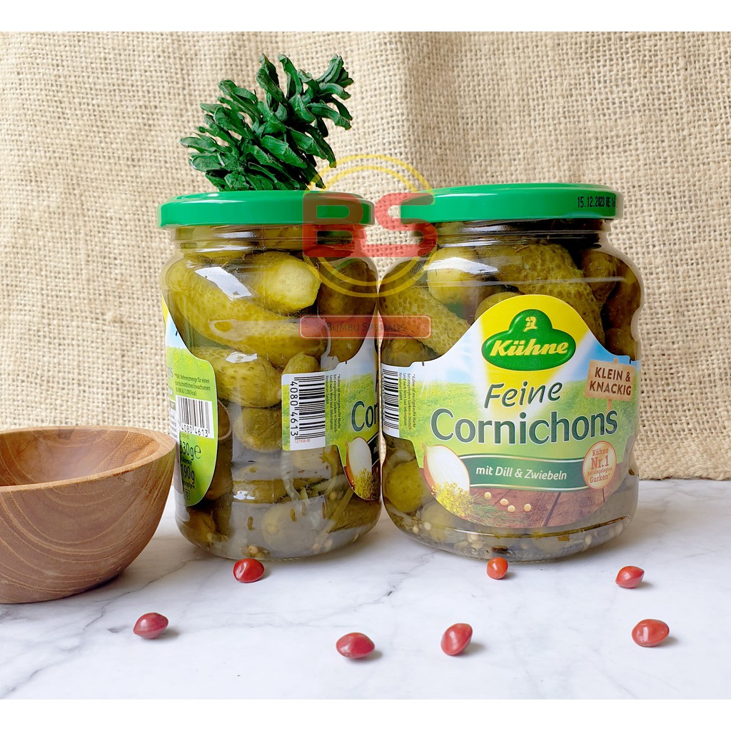 KUHNE - Feine Cornichons / Acar Timun khas Jerman 330gr