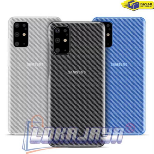 Back Skin Carbon Samsung S20 Plus - Skin Carbon Samsung S20 Plus S20+ SC