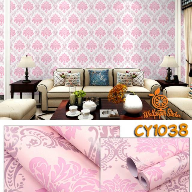 Wallpaper dinding motif cantik uk.45cm X 10m - walpaper dinding murah