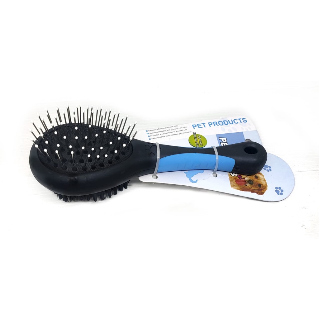 Sisir Double Sikat Pet Comb / Sisir Kucing / Sisir Anjing / Grooming / Aksesoris Kucing Anjing