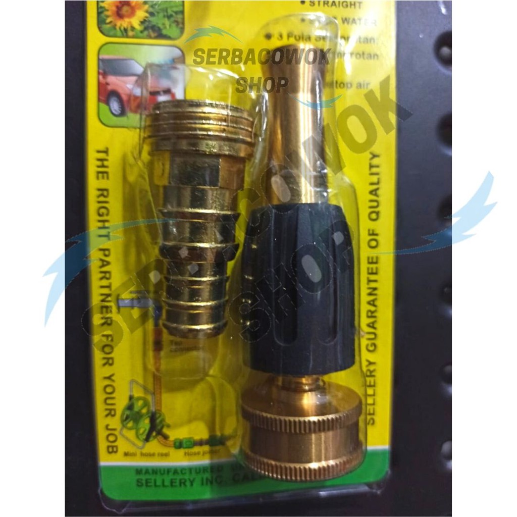 Sellery Brass Nozzle - Hose Nozzle Semprotan Kuningan 4 Inch Termurah Berkualitas