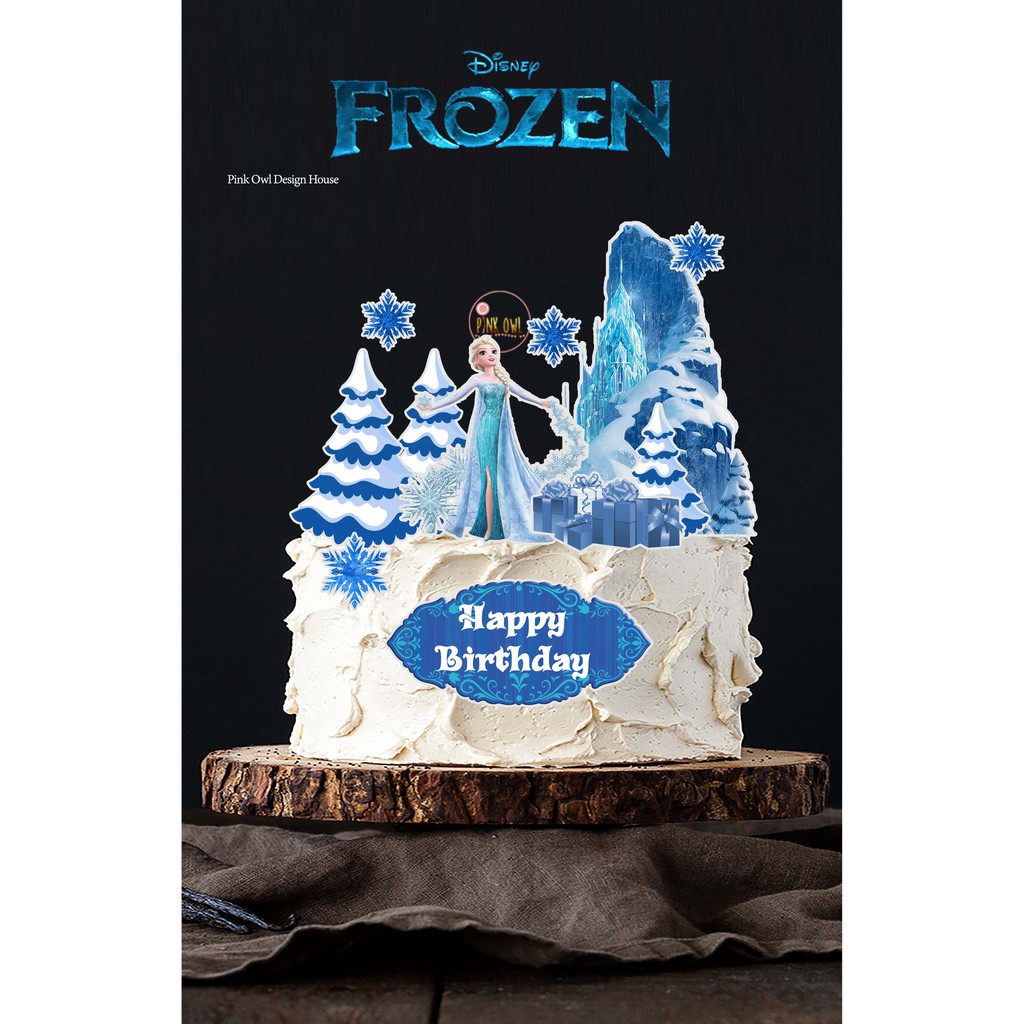 Elsa Frozen Cake Topper Shopee Indonesia