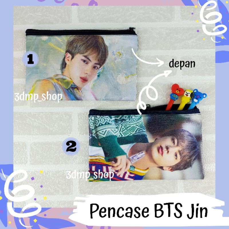 Pencase Tempat Kotak Pensil Jin Seokjin BTS