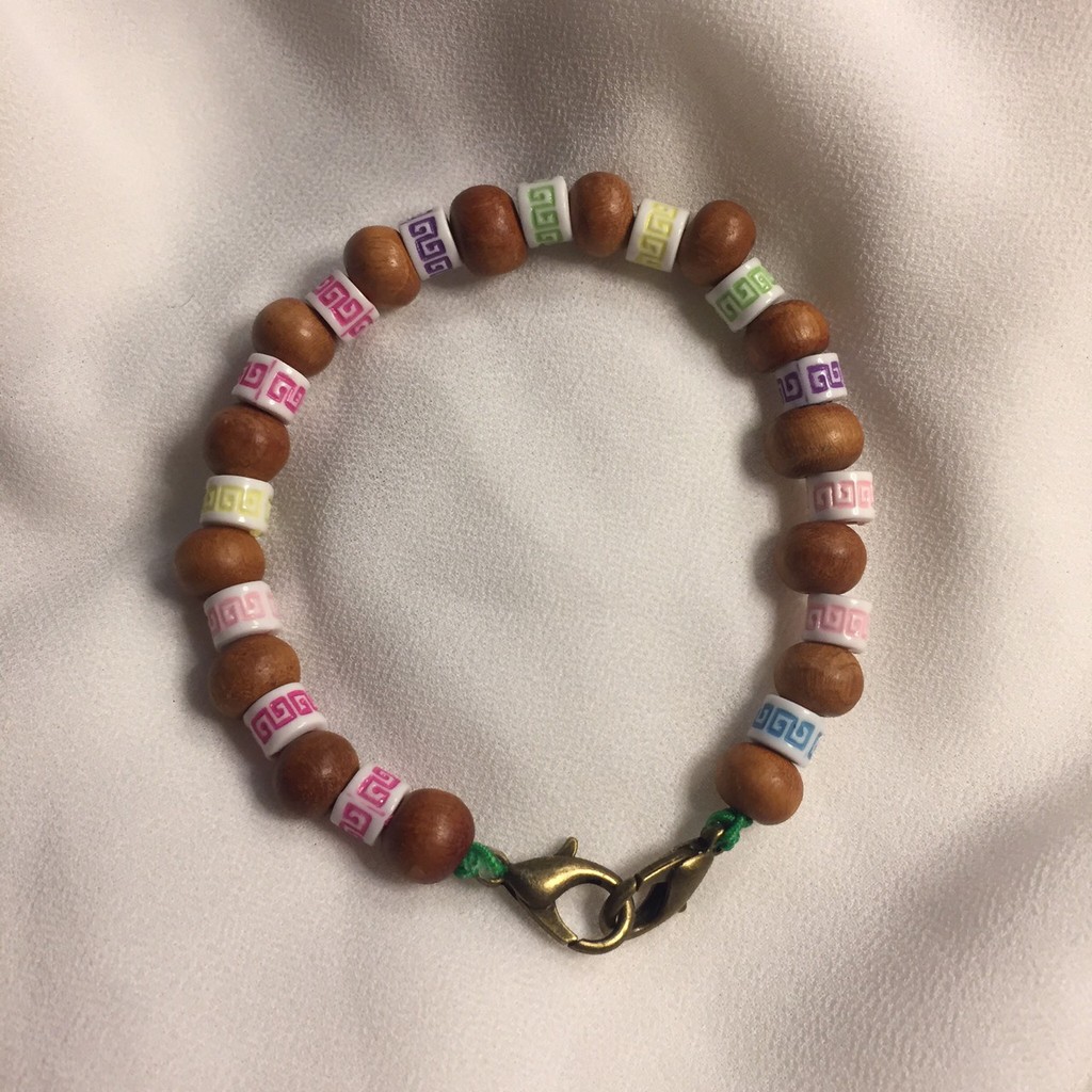 tali extender masker/konektor masker/gelang mutiara KAYU UKIR