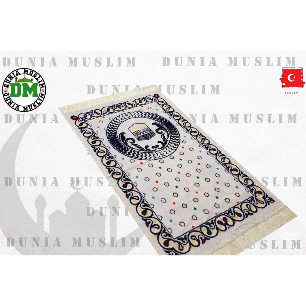 SAJADAH MURAH BAHAN LEMBUT SOUVENIR HAJI DAN UMROH UKURAN 70X110 BISA COD