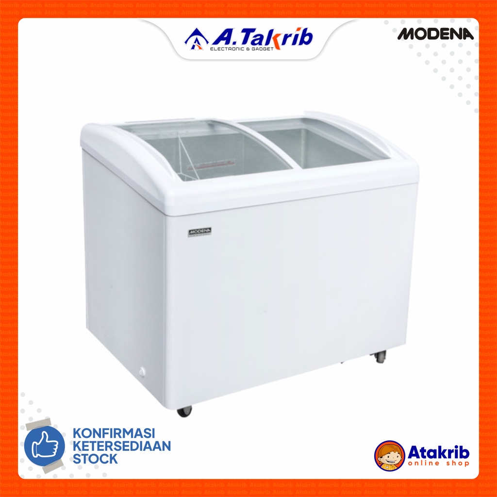 MODENA SLIDING GLASS FREZZER MC-0335 Kapasitas 336 L