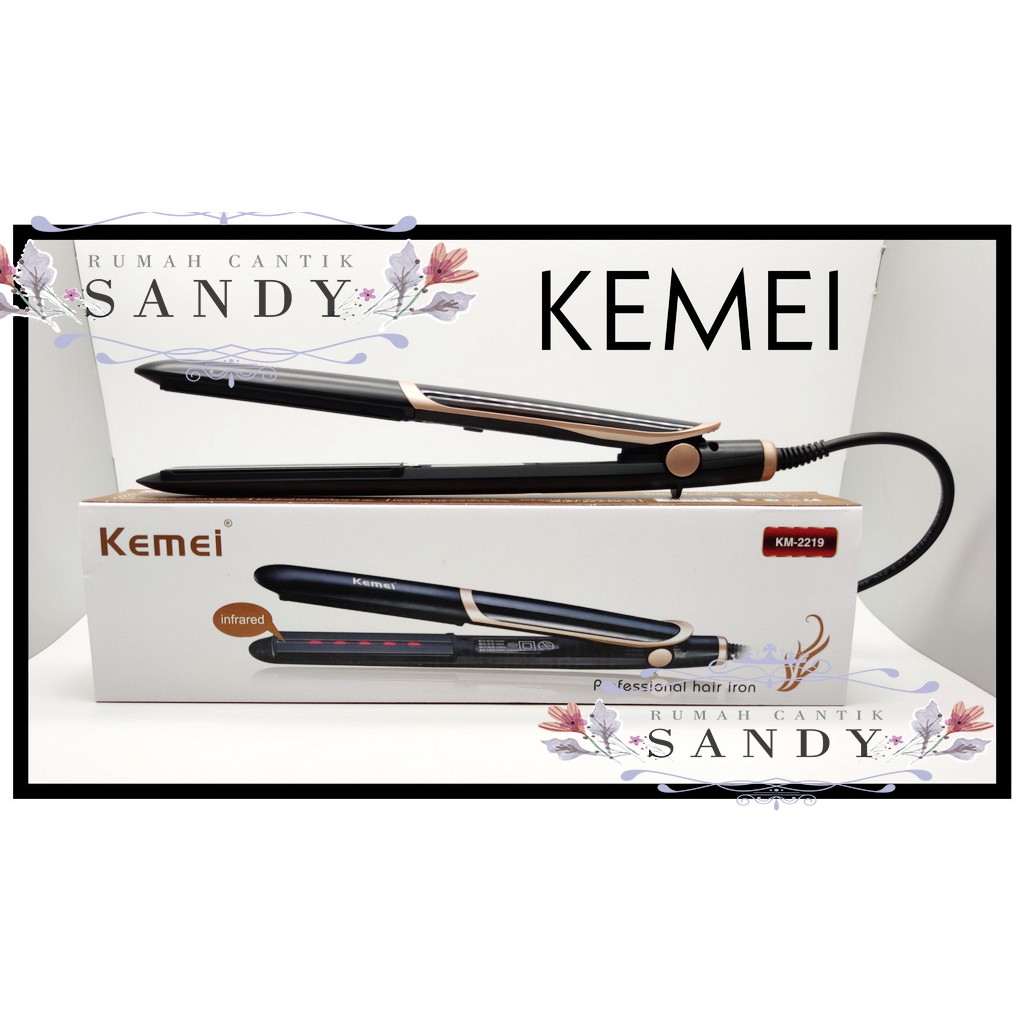 Kemei KM-2219 Catokan INFRA RED Hair Crimper Catokan Profesional Salon