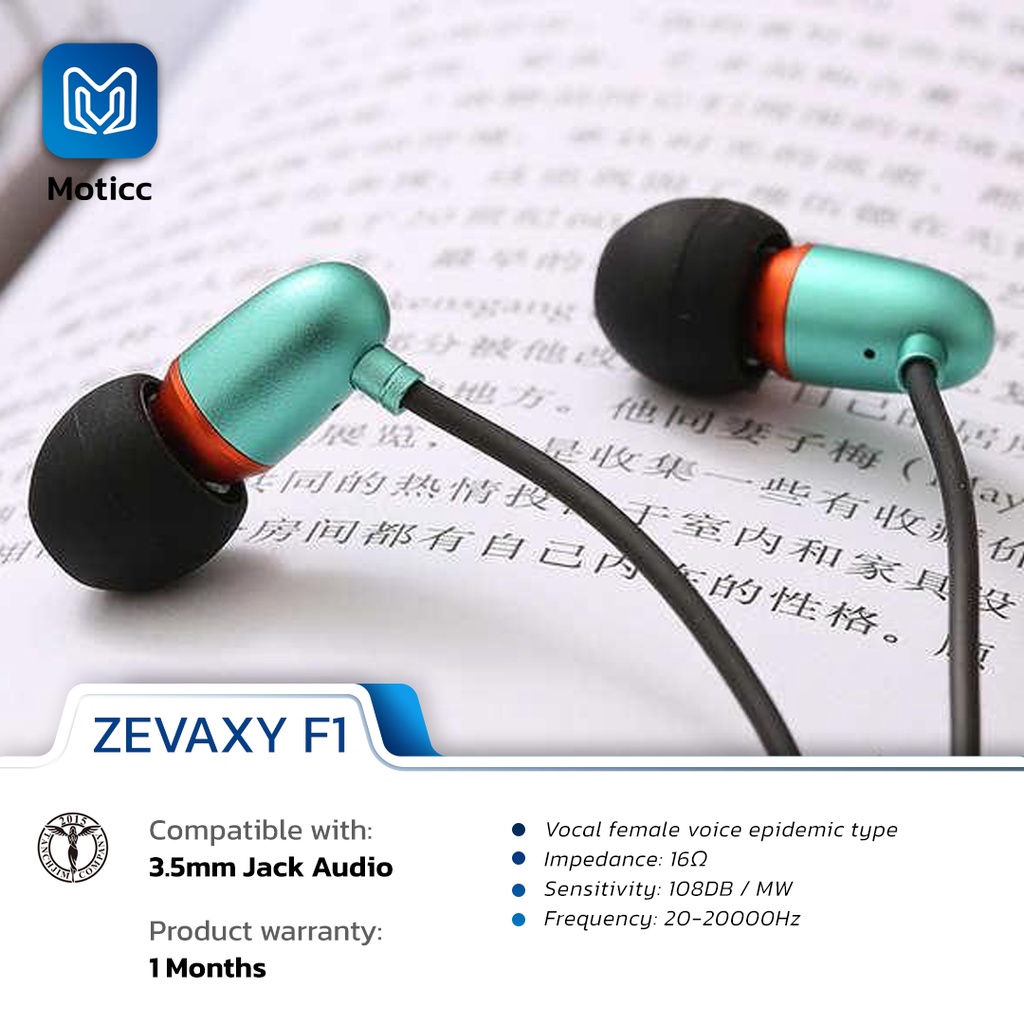 ZEVAXY Fantasy1 F1 with Mic Acoustic HIFI Earphone Alt TANCHJIM TANYA