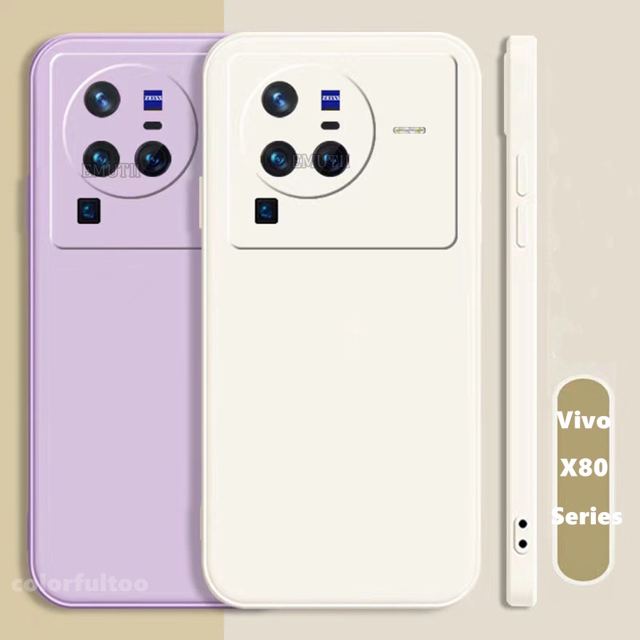 Soft Case Vivo x80 x80 Pro Liquid Silikon Slim Skin Candy Macaron Bludru