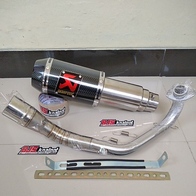 Knalpot akrapovic Nmax Aerox 155 Vario Beat street Scoopy new Xride mio soul Adv pcx Genio-Carbo-beat 2020-2022