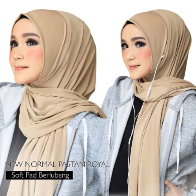 Pashmina Malay Jersey Premium Masker Lubang