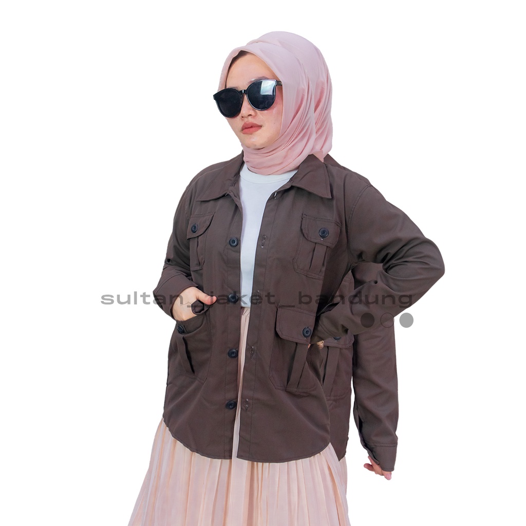 ADAM JAKET COKLAT || JAKET SEMI PARKA || JAKET PRIA DAN WANITA MASA KINI