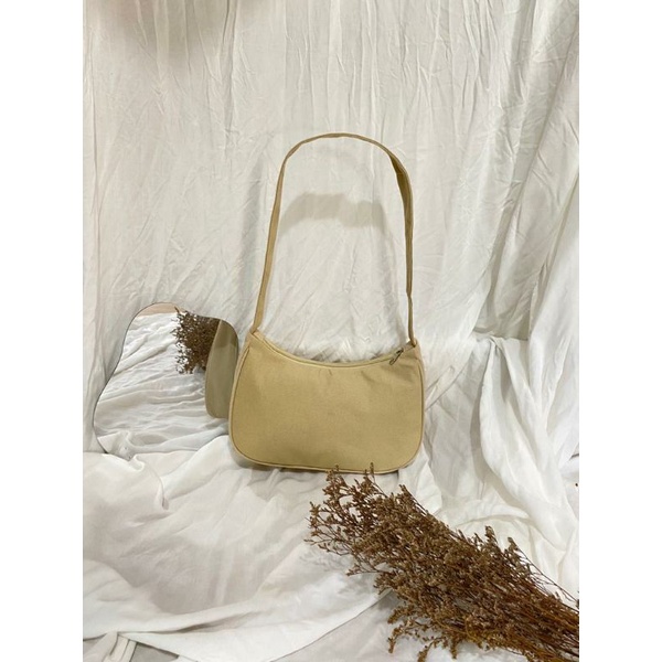 [BISA COD] Tas Selempang Slempang Sling Bag Bahu Canvas Elegan Wanita Korean Style Cocok Untuk OOTD