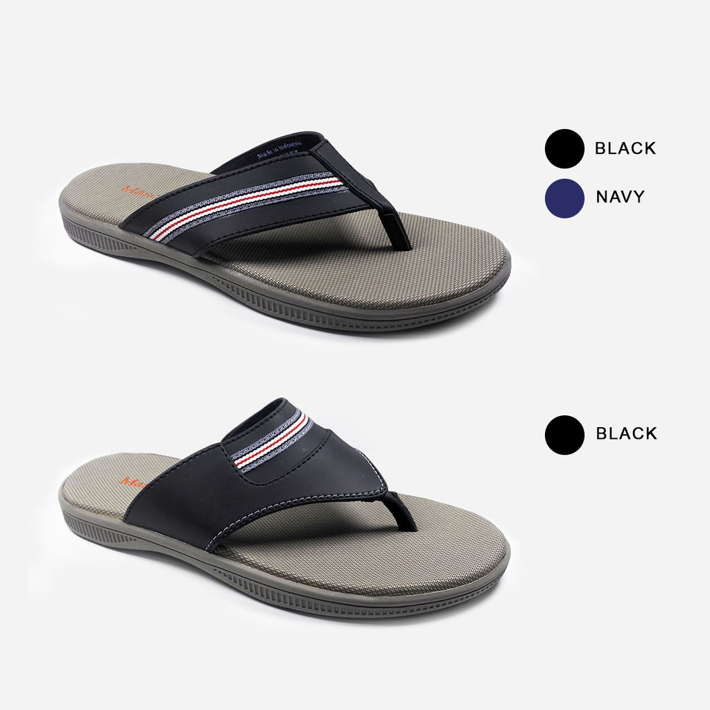 Mascotte LEXI Sandal Pria 985.459-560 [ Hitam dan Navy ] / Ramayana Jatinegara